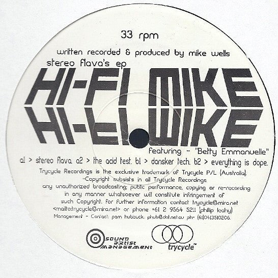 Hi-Fi Mike Featuring Betty Emmanuelle - Stereo Flava's EP