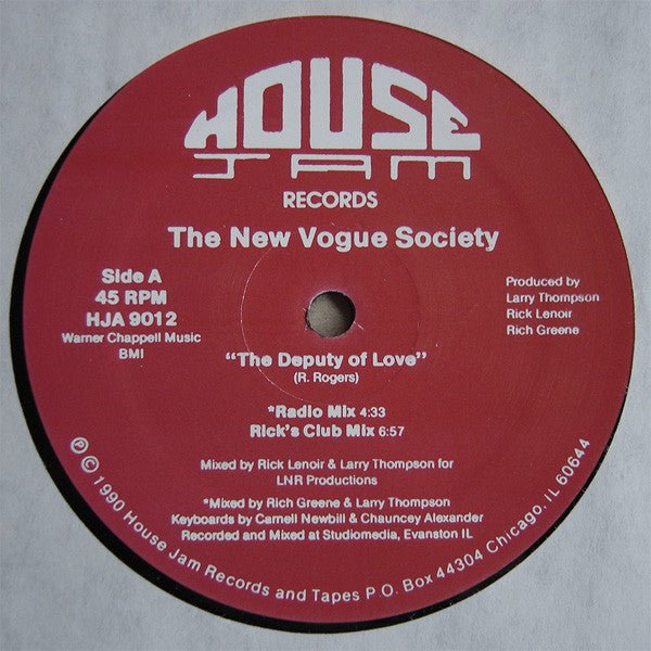 The New Vogue Society - The Deputy Of Love