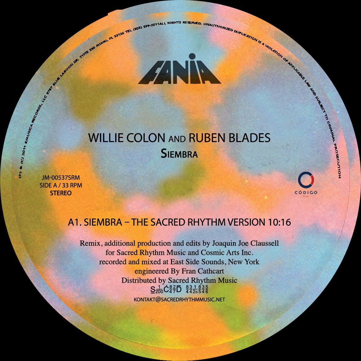 Willie Colon & Ruben Blades - Siembra (Joe Claussell Remix)