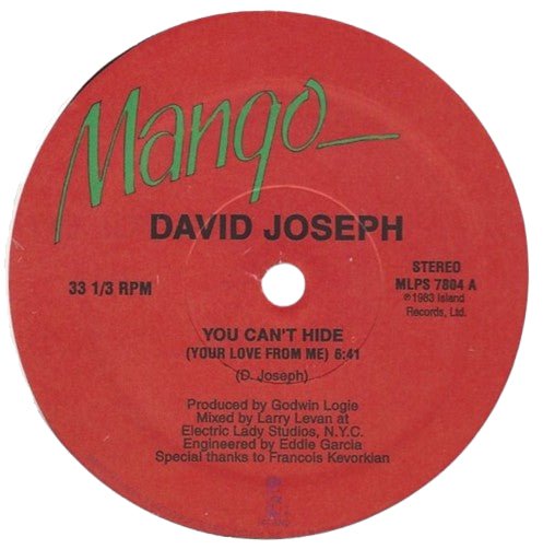 David Joseph - You Can't Hide (Your Love From Me)