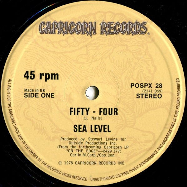 Sea Level - Fifty-Four